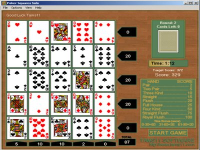 Poker Squares Solo screenshot